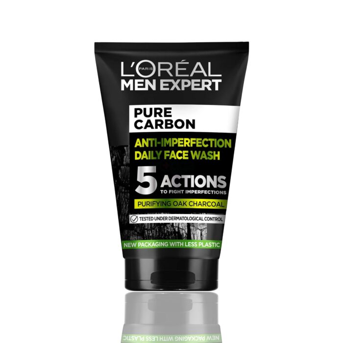 Loreal Paris Men Expert Pure Carbon Purifying Daily Face Wash 100ml - Image 1