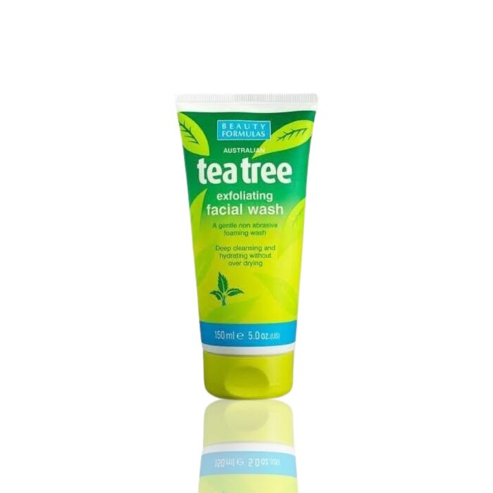 Beauty Formulas Tea Tree Exfoliating Facial Wash - Image 1