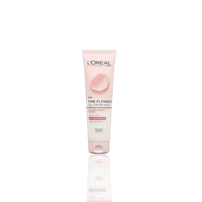 Loreal Fine Flowers Gel Cream Wash For Dry & Sensitive Skin - 150ml - Image 1