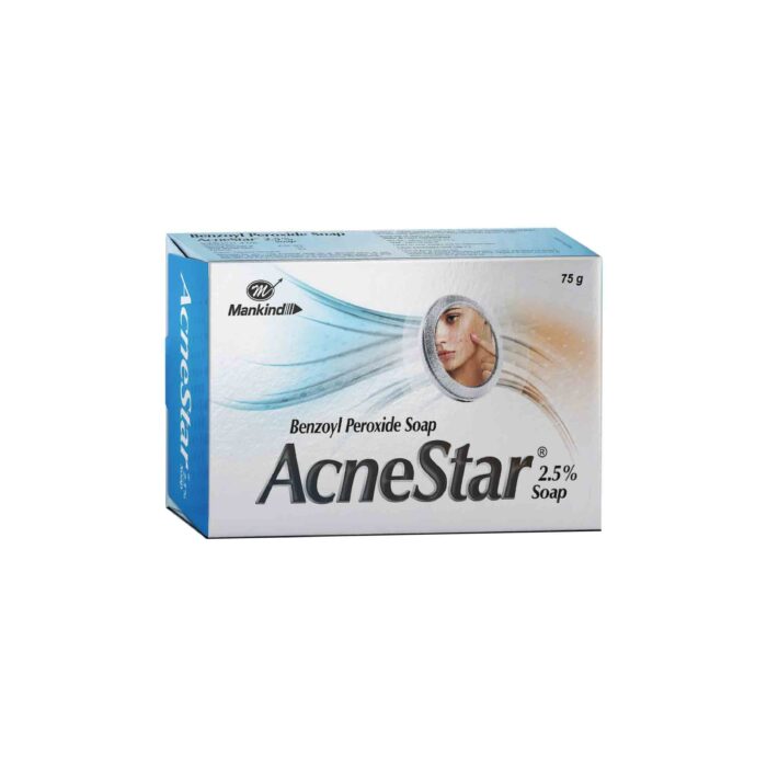 AcneStar Benzoyl Peroxide Soap (Made in India) - Image 1