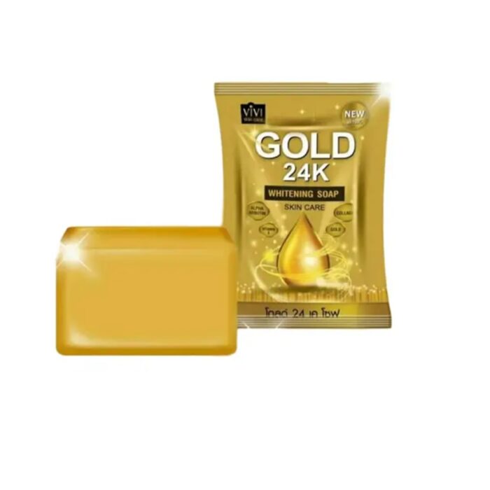 Vivi Skin Care Gold 24 K Soap 80Gm (Made In Thailand) - Image 1